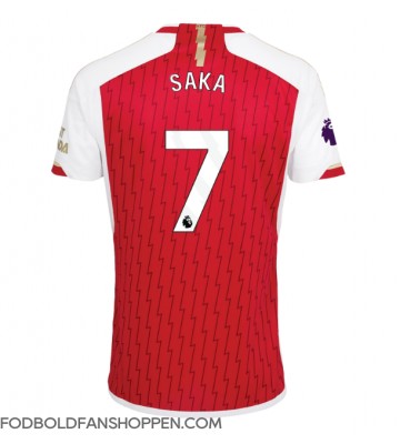 Arsenal Bukayo Saka #7 Hjemmebanetrøje 2023-24 Kortærmet